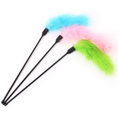 Dangle Bell Interactive for Play Toys for Cat Feather Wand Wire Teaser Kit