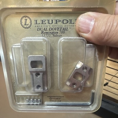 Leupold Dual Dovetail Scope Bases for Remington 700 Silver Torx 51727