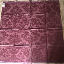 Jacquard damassé soie et laine coloris cuivre 130 x 130 cm