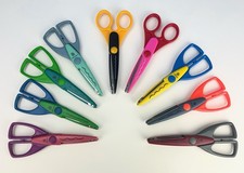 Provo Craft Paper Shapers Crafting Scissors Lot of 9 - Scrapbooking - EUC