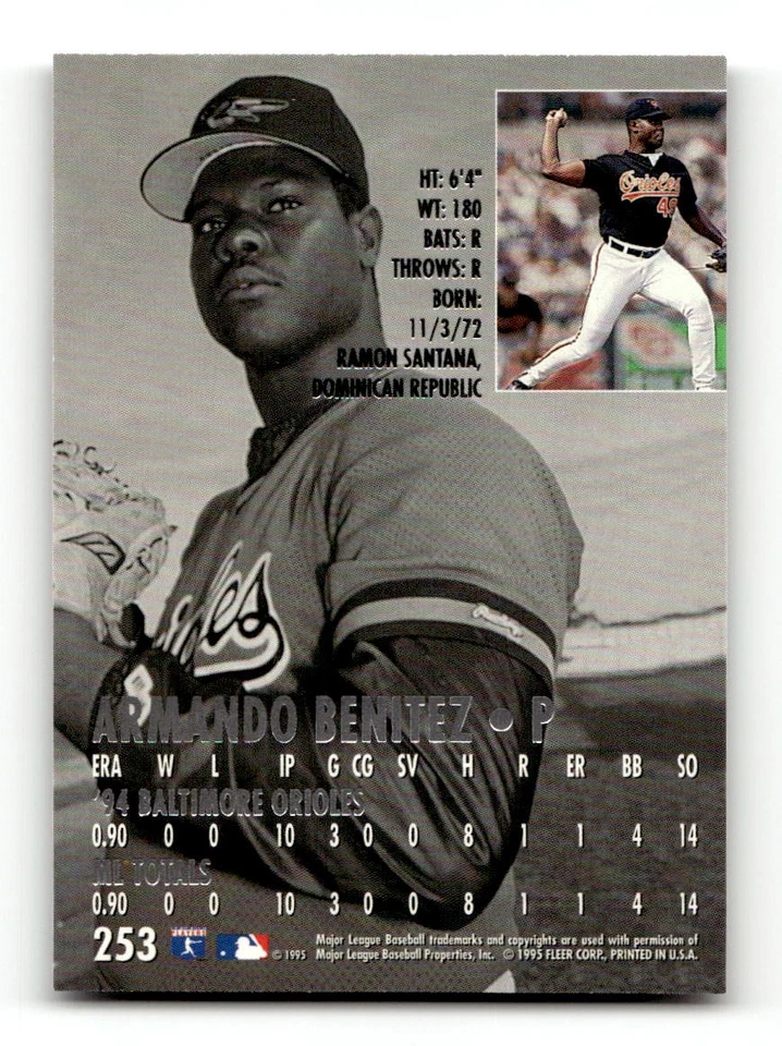 1995 Ultra #253 Armando Benitez - Image 2 of 2