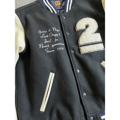 Human Made x Undercover Last Orgy 2 Leather Varsity Jacket NIGO