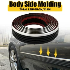 118'' Body Belt Outside Molding Side Protector Truck Roll For 88-98 Chevy GMC