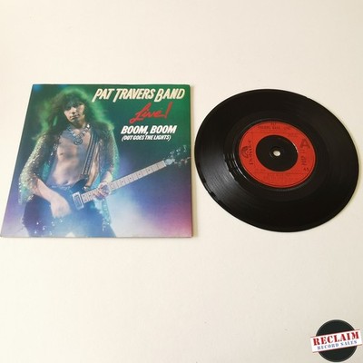 pat travers band live - boom, boom 7'' vinyl record VG+