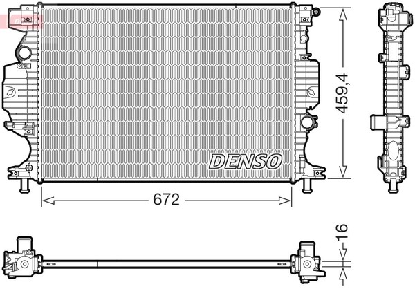 Denso KüHler WasserküHler FüR Ford Mondeo V Turnier 1.5 Ecoboost 2.0 Hybrid-image