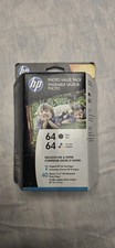Original HP 64 Black Color Original Ink Cartridge Envy 6220 6230 6232 6252 HP64