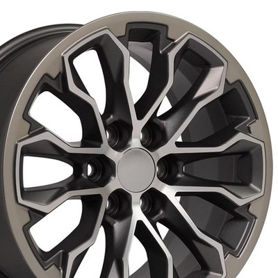 Single(1) OE Wheels CV54 17x8 Satin Gunmetal - Two Tone Wheel 6x120 33ET