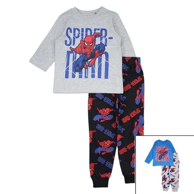 Spider-Man Kinder Jungen Jersey Pyjama Set Gr. 92-128 Superheld Schlafanzug - Bild 1 von 4