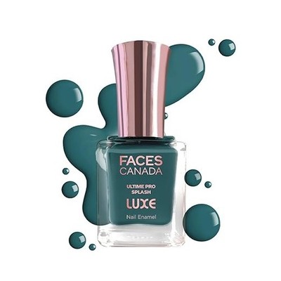FACES CANADA Ultime Pro Splash Luxe Nail Enamel - Teal Veil (L31), 12ml | Glossy