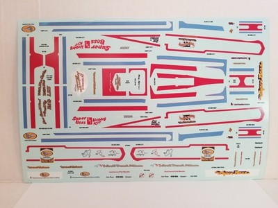 Kenworth Tyrone Malone's Super Boss DECAL SHEET from AMT 1:25 Model Kit DECALS