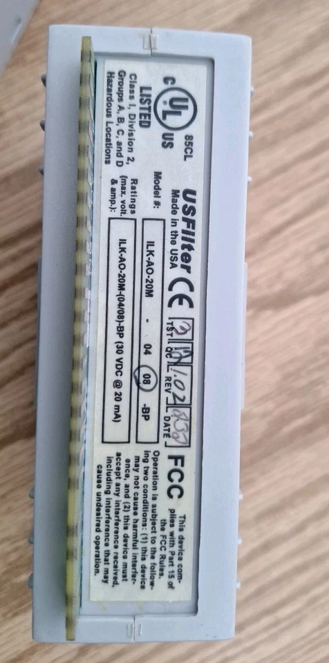 USFILTER INTRALINK ILK-AO-20M-08-BP (TESTED) - Image 2 of 4