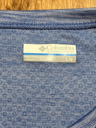 Suéter para hombre Columbia cuello en V azul talla grande ligero - Imagen 3 de 8