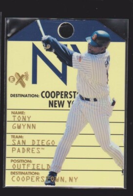 1998 SKYBOX E-X E-X2001 DESTINATION COOPERSTOWN #9 TONY GWYNN 1:720 SP 1/100 NM