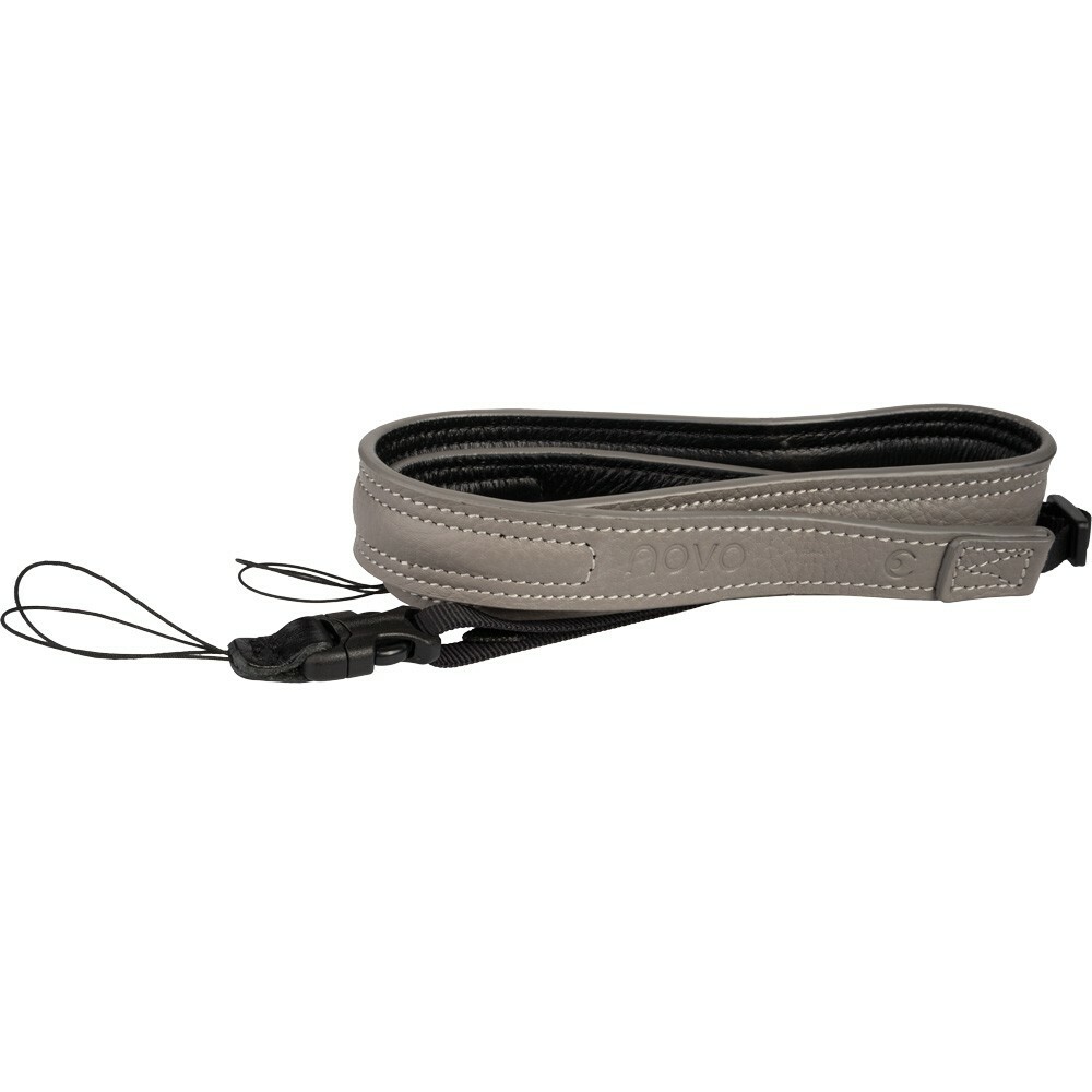 Novo VERSA Genuine Leather Camera Neck Shoulder Strap - Light Grey
