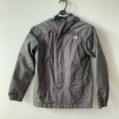 The North Face Dry Vent graue leichte Jacke mit Kapuze Kinder Größe M /