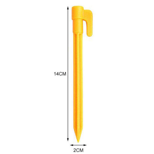 10Pcs Tent Ground Stakes Pegs Camping Soil Patio Gardening Heavy Duty Stake E - Foto 7 di 16