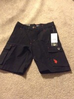 Boys Size 4 Toddler Us Polo Cargo Black Shorts Retail $32 Boys Size 4 Toddler Us Polo Cargo Black Shorts Retail $32