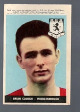 Brian Clough 1958-59 A&BC Footballers #5 RC