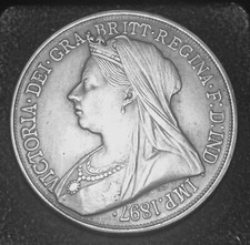 1897 Great Britain Diamond Jubilee  Queen Victoria Historical Token