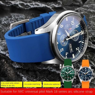 Uhrenarmband mit gebogenem Ende passend für IWC Schaffhausen Pilot Series...