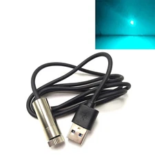Focusable 488nm 30mW Dot Cyan Blue Laser Diode Module 12x35mm w/USB Interface