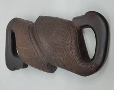 Vintage Primitive wood knot from Nepal fine carved Rai tribal knot , K1
