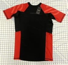 NWT SANABUL MMA Short Sleeve Shirt XL Black/Red