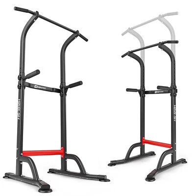 Power Tower mit Klimmzugstange, Dip-Station Kraftstation Kraftturm bis 150 kg