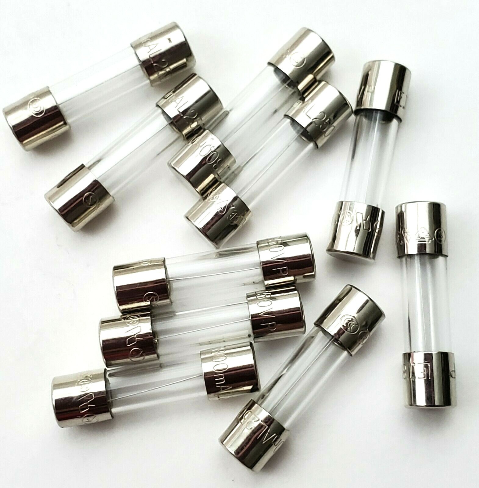 Lot Of 10 Littelfuse 218 800ma 250 Volt 5 X Mm Slow Blow Glass Fuses Ebay