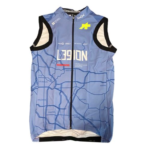 New 2024 Men’s Assos L39ION Pro Team GT Winter Thermal Gilet Vest, Blue, Small