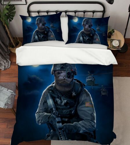 3D Special Forces Night O1065 Bed Pillowcases Quilt Cover Duvet Vincent Fay - Zdjęcie 1 z 6
