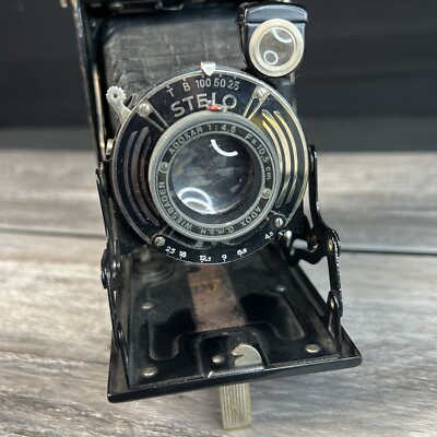 Antique Wirgin Pronto Folding Camera Stelo Adox Wiesbaden Lens 1