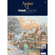 Anchor Collezione Maia Set punto croce "Natale", schema di conteggio