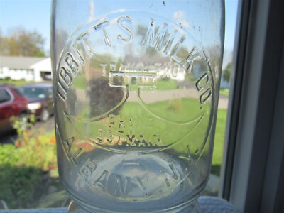 TREQ Milk Bottle Tibbitts Milk Co Dairy Albany NY ALBANY COUNTY Boat Anchor OLD