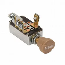 Headlight Dimmer Switch 4 Position with Tan Knob Traditional Hot Rod