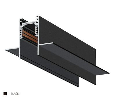 48V Einbau LED Magnetschiene 1m Schiene für Schienenleuchten modern 4 Draht