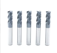 New 5 PCS  5/16"X 2-1/2" 4 FLUTE LONG CARBIDE END MILL - TiALN COATED