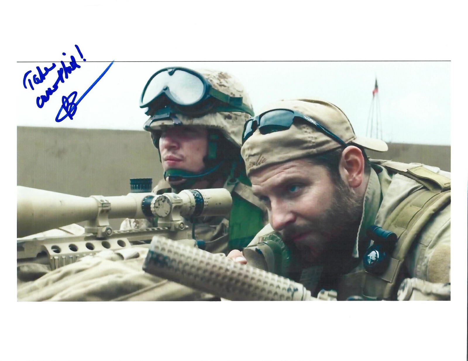 Bradley Cooper 'American Sniper' Autographed Original 8.5x11 matte photo + FSD