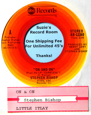 Stephen Bishop On & On - Pop Rock - Jukebox Strip & EX/VG+ 45 7'' Vinyl -Coupons!