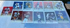 1997 Leaf Authentic Signatures NFL Lot Of 11 Isaac Bruce Ben Coates Oversized