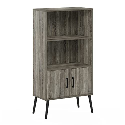 Furinno 3-Tier Open Shelf Bookcase, White/Light Blue  Assort