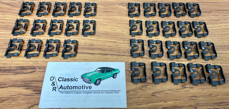 Camaro Firebird Clips Rear Window Molding Clips Set For 70-81 Camaro Firebird - Trim Retainer Clips Classic Car Trim Retention Clips