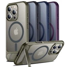 For iPhone 16 15 14 13 Plus Pro Max Kickstand Shockproof Mag Safe Case Cover