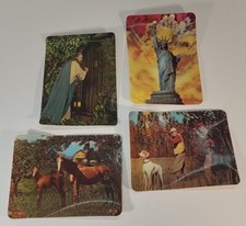 4 Vintage 60s/70s 3D Postcards Made In USA... Collector Series VERY COOL