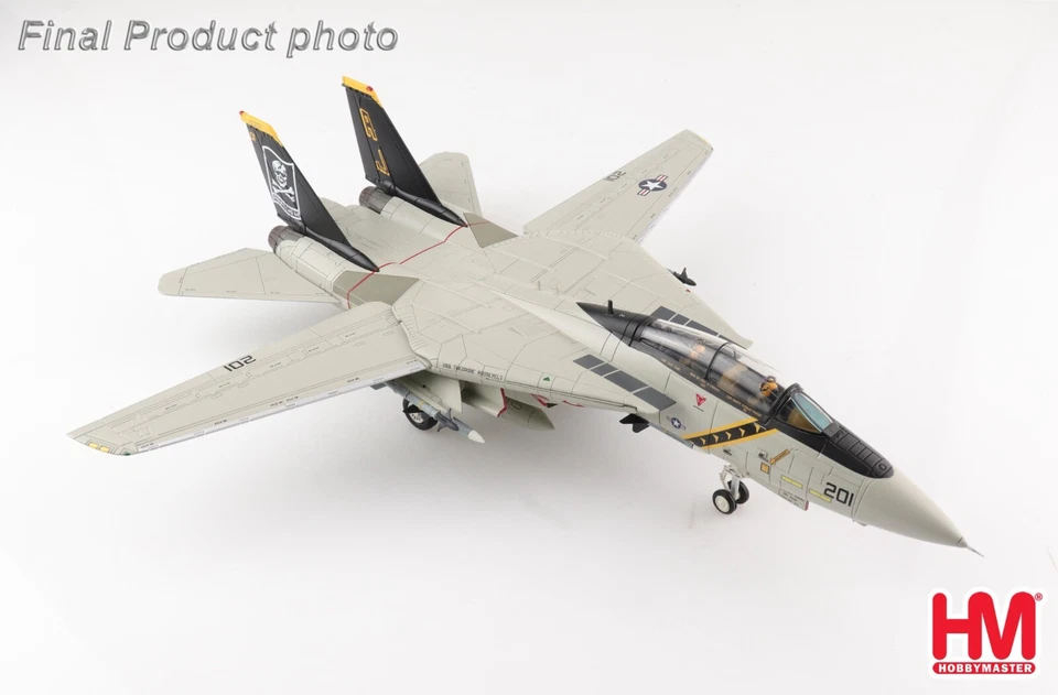 F-14A Tomcat USN VF-84 Jolly Rogers, op. Desert Storm, Hobby Master 1:72 HA5241 - Immagine 3 di 4