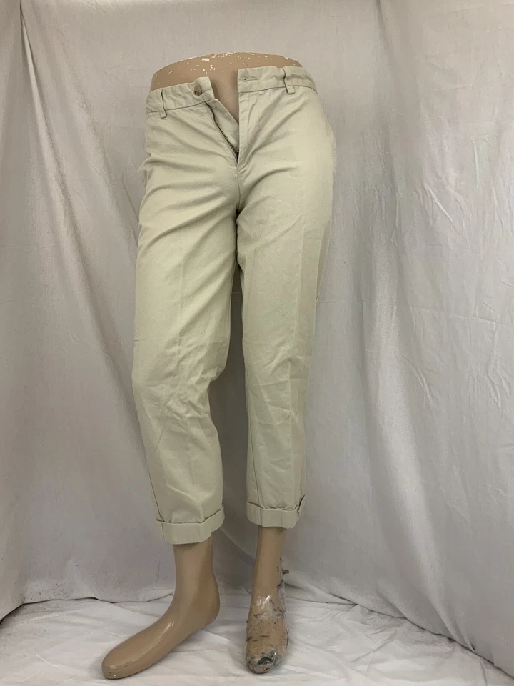 Polo Ralph Lauren Pants Boys 20 Brown Chino Flat Front 100% Cotton YGI Q1-409 - Image 2 of 4