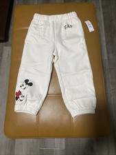 Baby Gap Disney Minnie  Mickey Mouse Unisex Pants W/ PockeSize 2T NWT Msrp 35