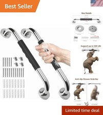 2 Pack Grab Bars for Showers 16 Inch Anti Slip, Shower Grab Bars for Seniors,...