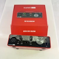 Focusrite Scarlett Solo 4th Gen USB Audio Interface Red Tested Works (No Cable)