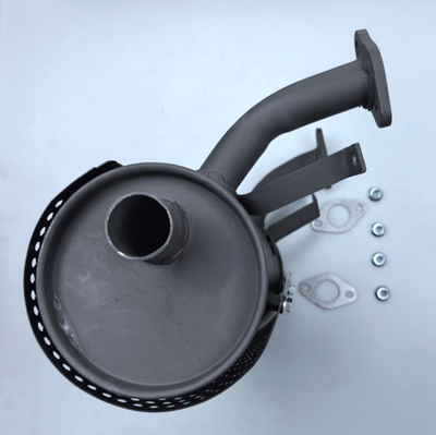 #ad Muffler w Shield Fit For HONDA GX630 GX660 GX690 Black Exhaust to Motor Starter $85.99